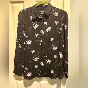 Banana republic long sleeve floral blouse